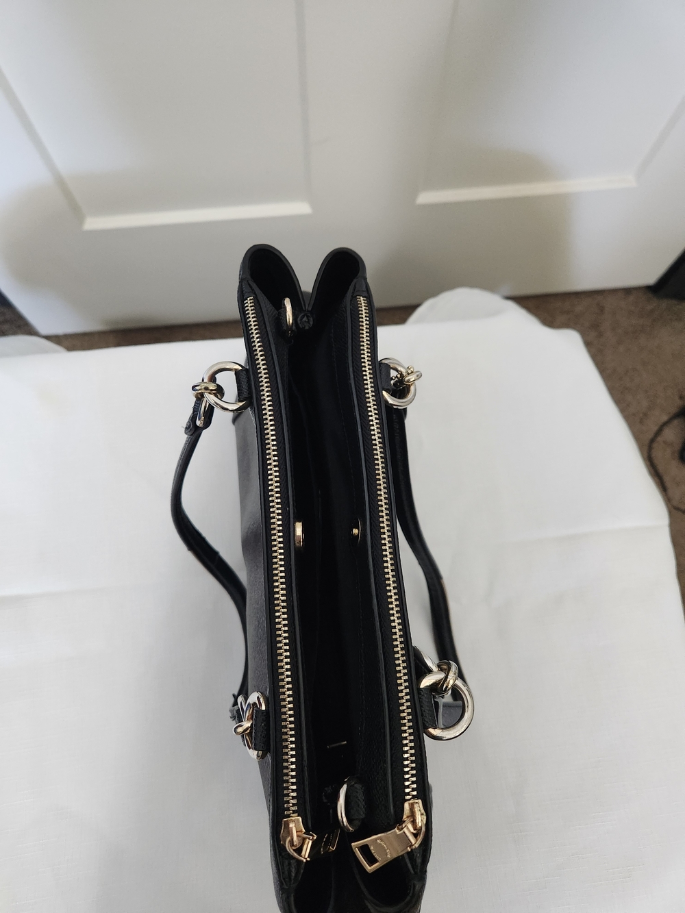 COACH Brooke Carryall Signature Canvas and Leather Tote Bag in Brown/Black - Picture 5 of 15